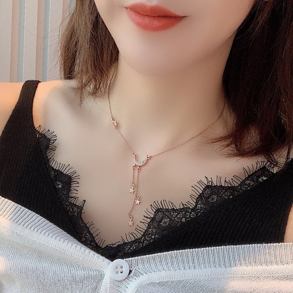 💕💕Last one MOON STAR PENDANT NECKLACES - Picture 2 of 7